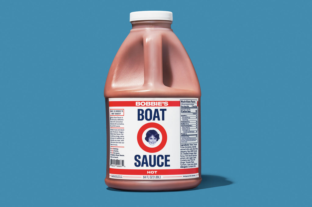 Bobbie's Boat Sauce Half-Gallon Jug
